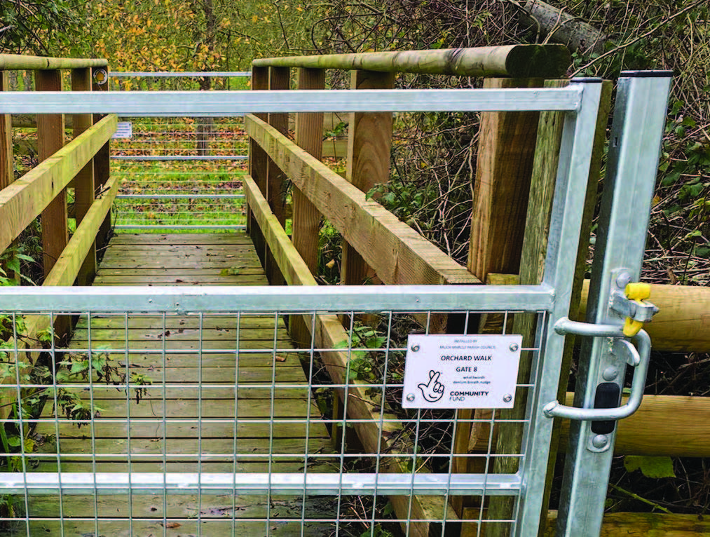 Signs on gates