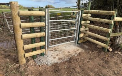 Replacement gate at Awnells Farm